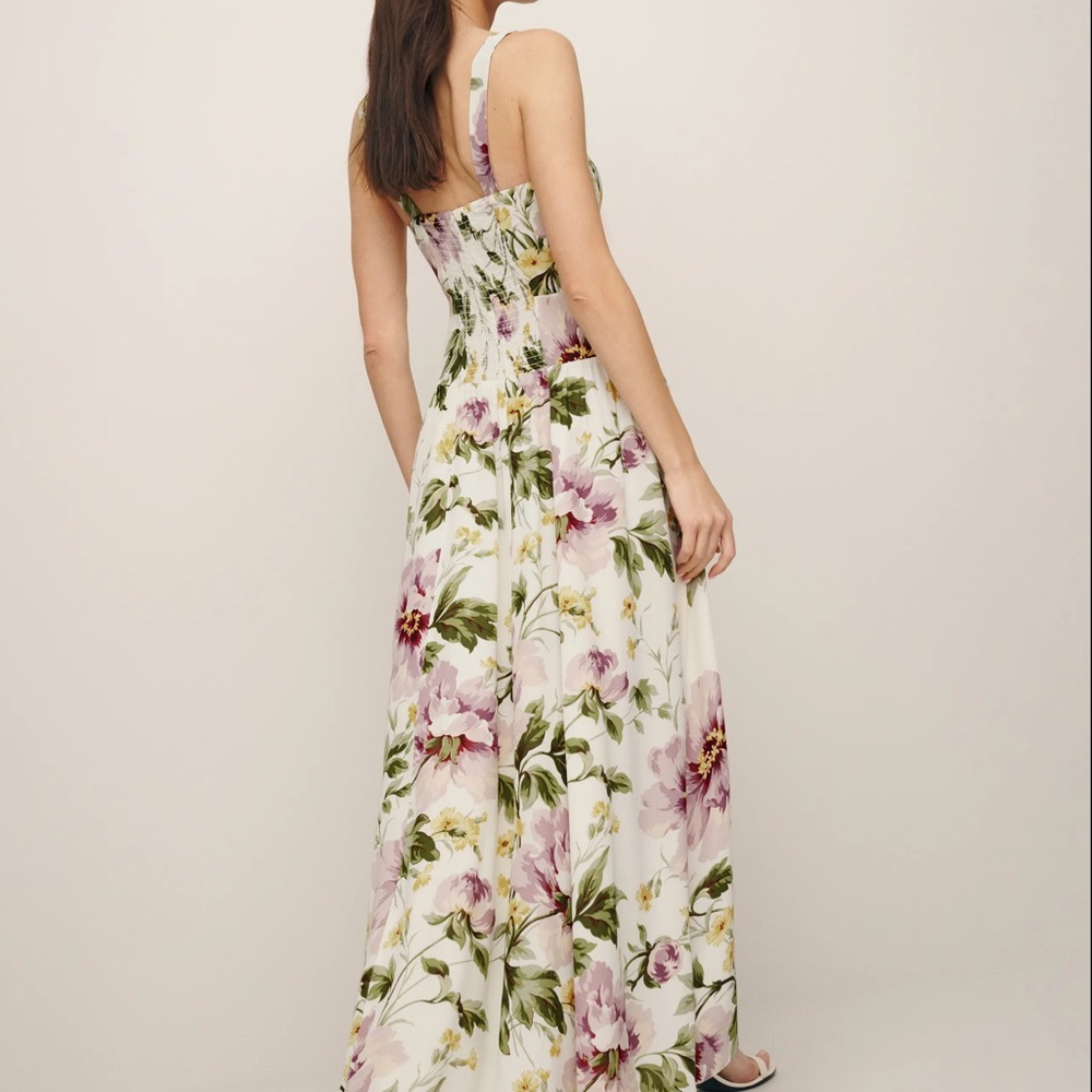 REFORMATION Kallie Midi Dress Sz 2 - Picture 3 of 5
